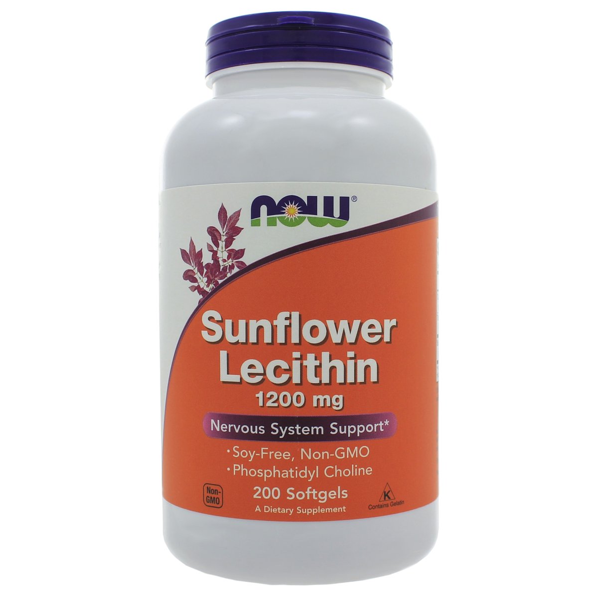 Sunflower Lecithin 1200mg 200 softgels Spectrum Supplements