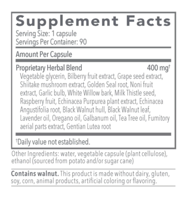 Biocidin caps - facts