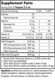 Children's DHA - Strawberry - 4oz liquid - INGREDIENTS