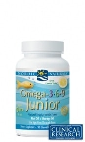 Omega 3-6-9 Junior - Lemon - 90 capsules