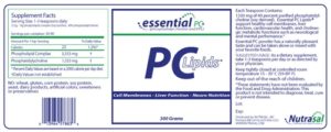 PC Lipids - 300 grams - INGREDIENTS