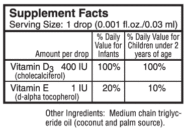 Super Daily D3 for Baby - 400 IU - 11ml - INGREDIENTS