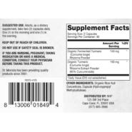 Alternative view of Fermented Turmeric - 60 capsules