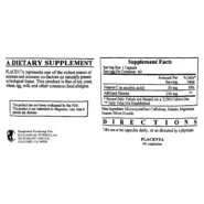 Alternative view of Placenta (Lypholized 250mg) - 60 capsules