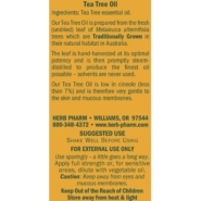 Alternative view of Tea Tree Oil - 1 ounce