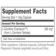 Alternative view of L-Carnitine 500mg - 60 capsules