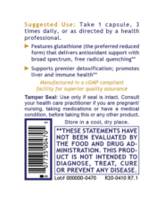 Alternative view of Glutathione Complex, Premier 60 caps