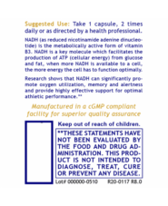 Alternative view of NADH, Premier - 30 capsules