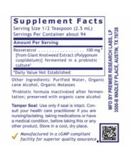 Resveratrol, Premier (Poptosin) 8 fl oz - Image 3