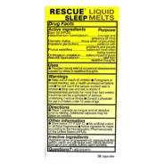 Rescue Sleep Liquid Melts - 28 capsules - Image 2