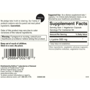 Alternative view of L-Lysine Capsules - 90 capsules