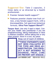 Alternative view of Fem Balance-FX - 60 capsules