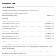 Alternative view of Multi-Probiotic® 4 Billion - 100 capsules