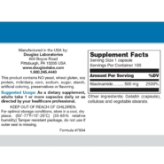 Alternative view of Niacinamide 500mg - 100 capsules
