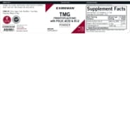 TMG (Trimethylglycine) w/Folic Acid & B-12 Powder 8 oz - Image 3