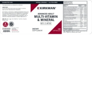 Advanced Adult Multi-Vitamin/Mineral - with 5-MTHF Hypoallergenic 180ct - Image 3
