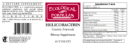 Alternative view of Helicobactrin 60 tabs