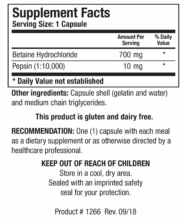 Alternative view of Betaine Plus HP - 90 capsules
