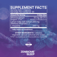 Alternative view of ZenBiome Sleep - 30 CAPS