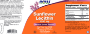Sunflower Lecithin 1200 mg 200 softgels - Image 3