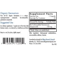 Alternative view of Germanium (Organic) 150mg - 50 capsules
