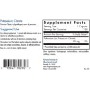 Alternative view of Potassium Citrate - 120 capsules