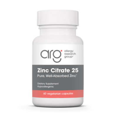 Zinc Citrate 25mg - 60 capsules