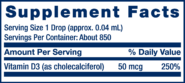 Alternative view of Liquid Vitamin D3 50 mcg Mint 1 fl oz