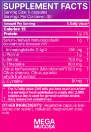 MegaMucosa Capsules - 180 capsules - Image 2