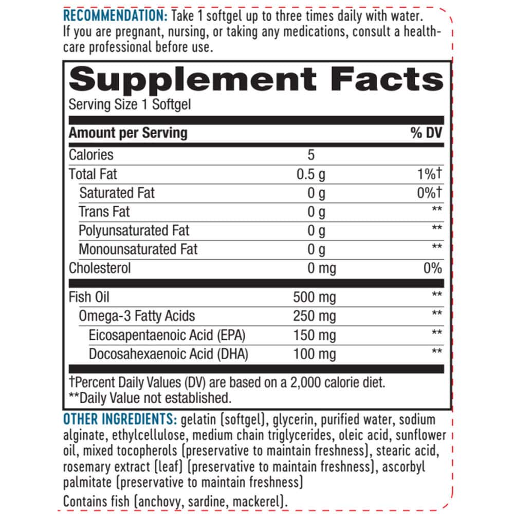 Fisol Fish Oil - 180 softgels - Image 2