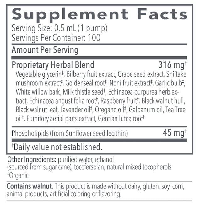 Biocidin®LSF - Broad-Spectrum Liposomal Formula - 50ml (100 pumps / bottle) - Image 2