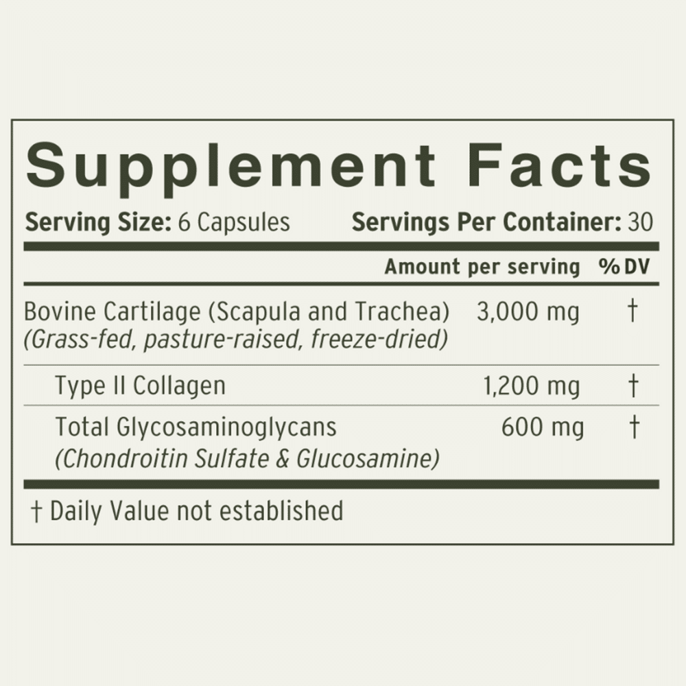 Cartilage Collagen - 180 capsules - Image 2
