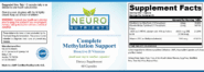 Alternative view of Complete Methylation Support - 60 capsules