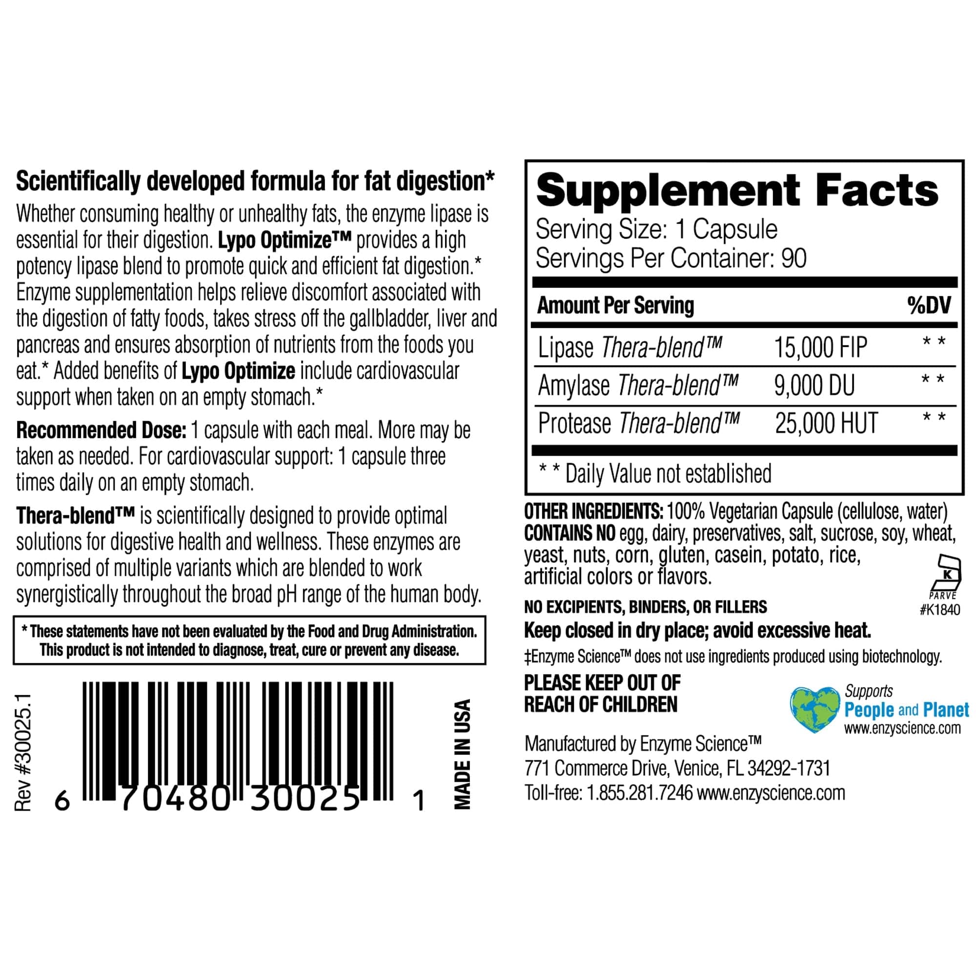 Lypo Optimize - 90 capsules - Image 2