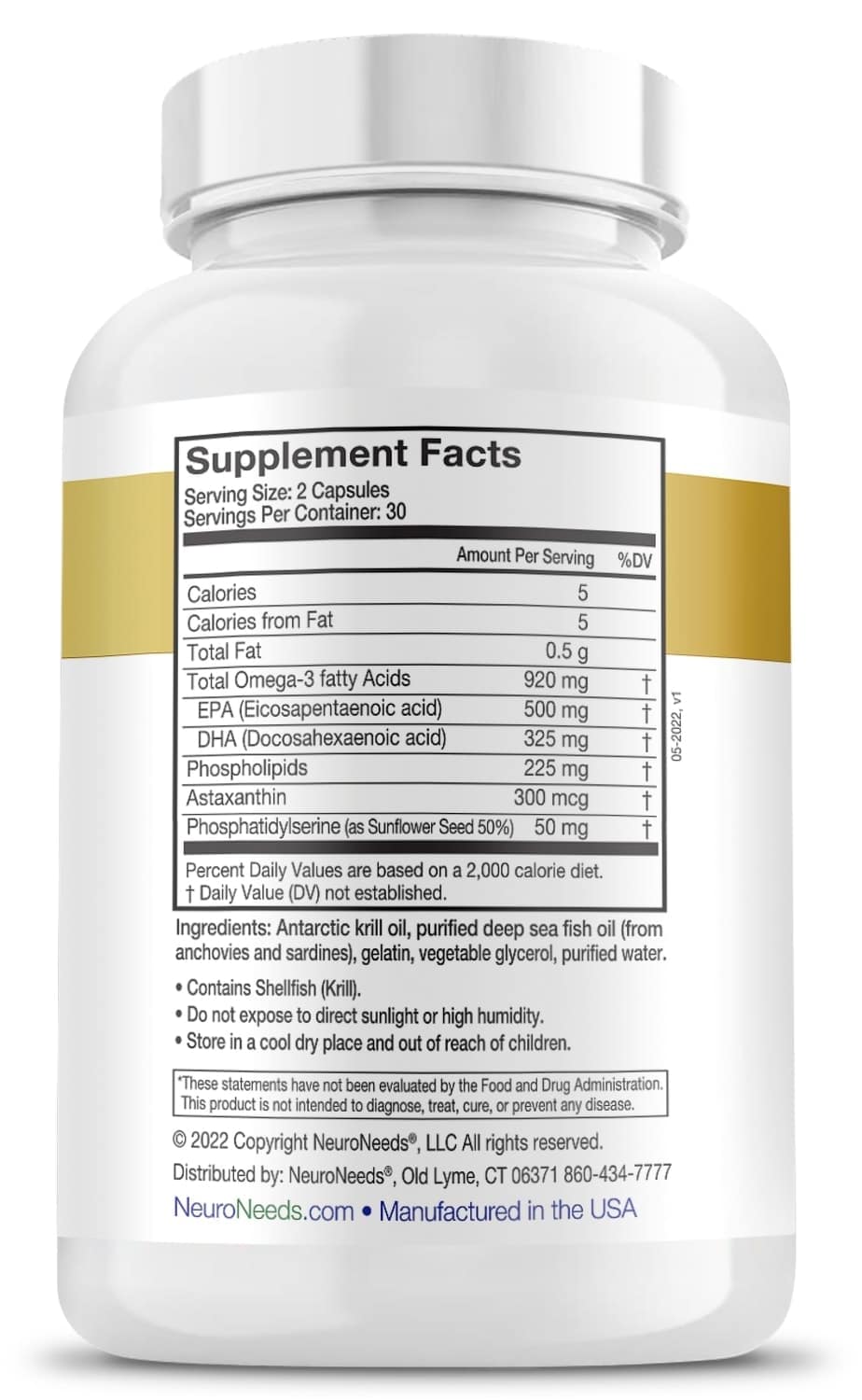 OmegaNeeds (Krill and Fish Oil Blend) - 60 softgels - Image 2