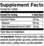 Alternative view of CoQ10 - Nol 100 - 60 softgels