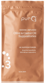 Ozone-Infused Olive/Castor Oil Suppositories - 30ct