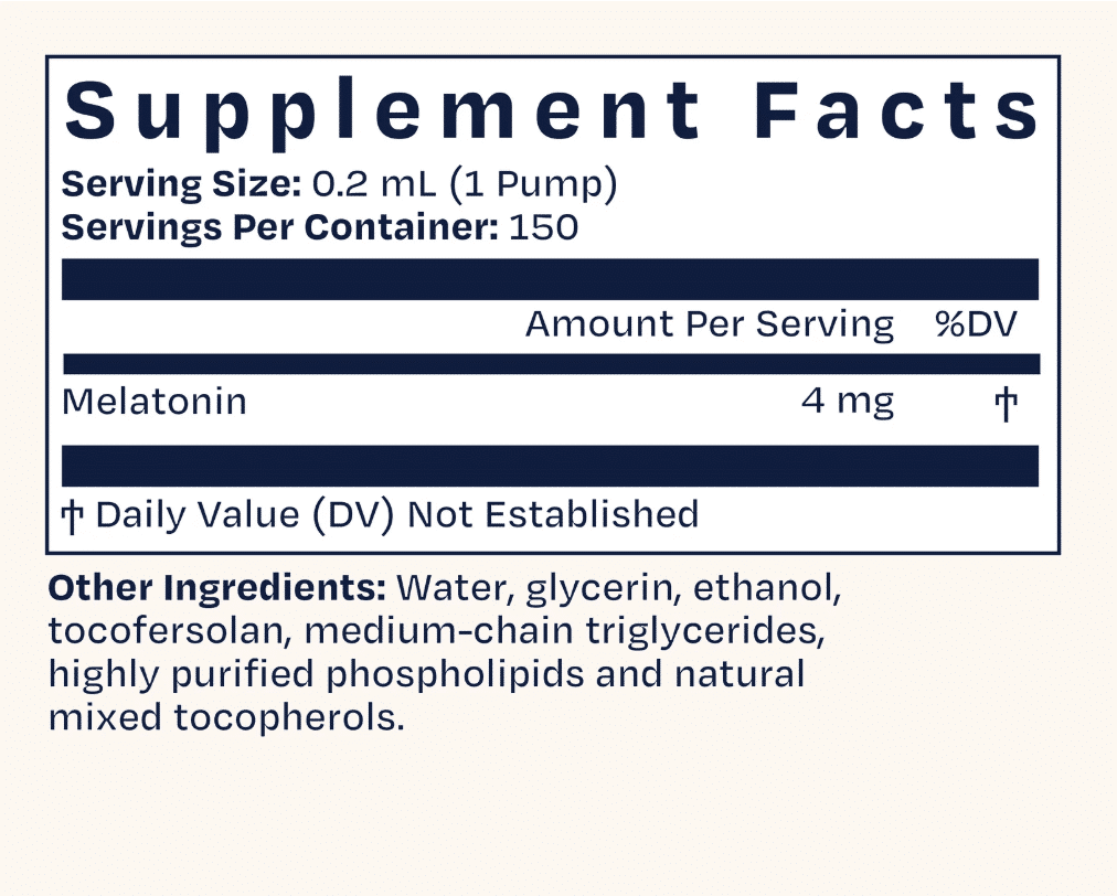 Liposomal Melatonin (4mg) - 1oz - Image 2