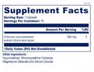 Alternative view of PC Ecklonia Cava - 75 Veggie capsules
