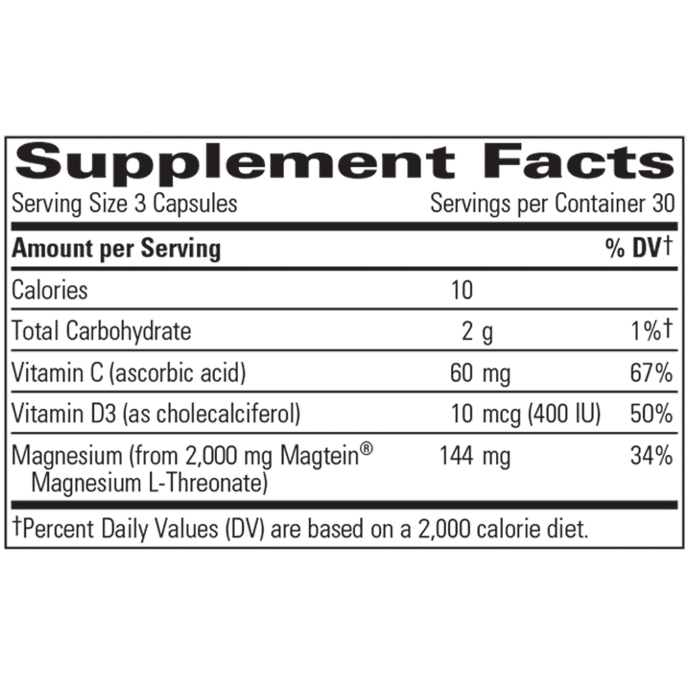 Magtein® L-Threonate Plus - 90 capsules - Image 2