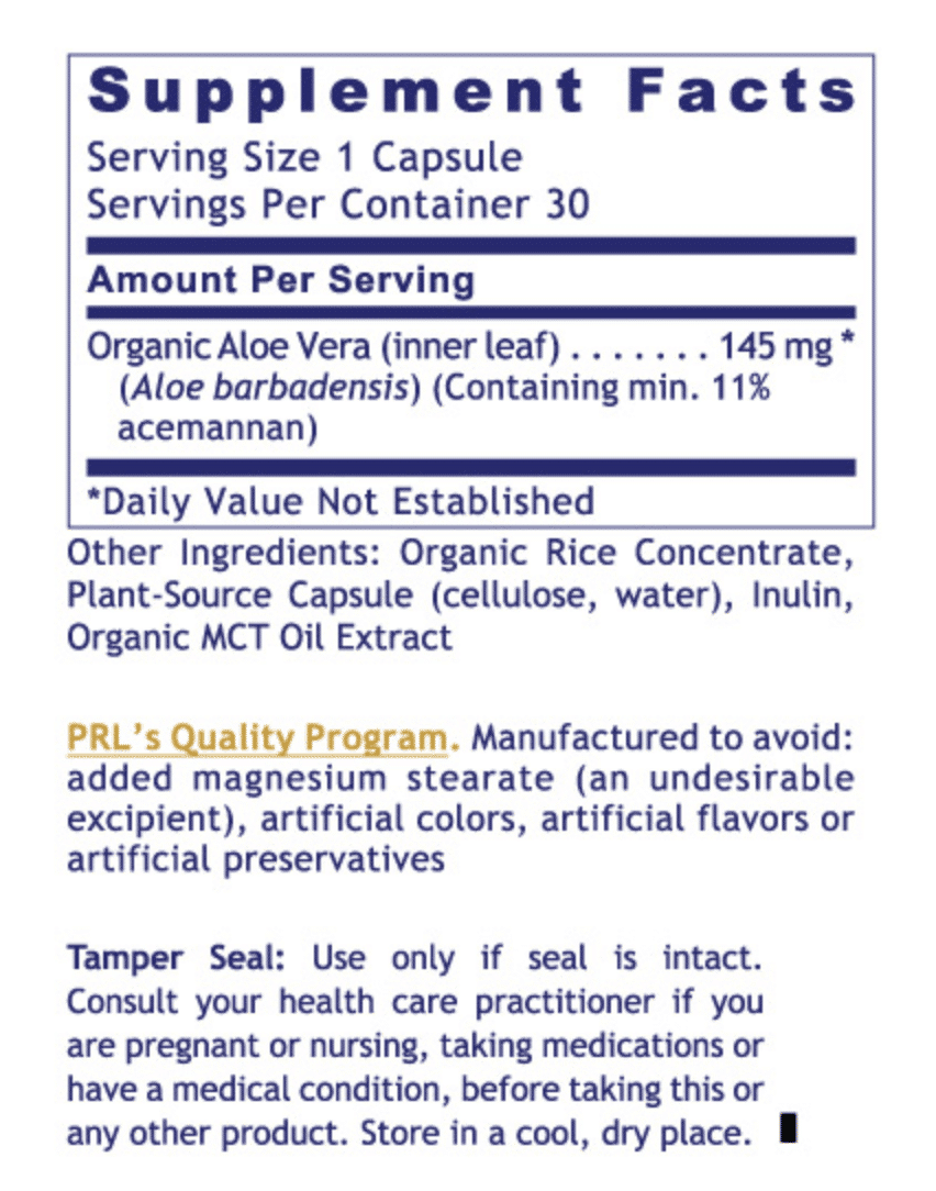 Aloe, Premier - 30 capsules - Image 2