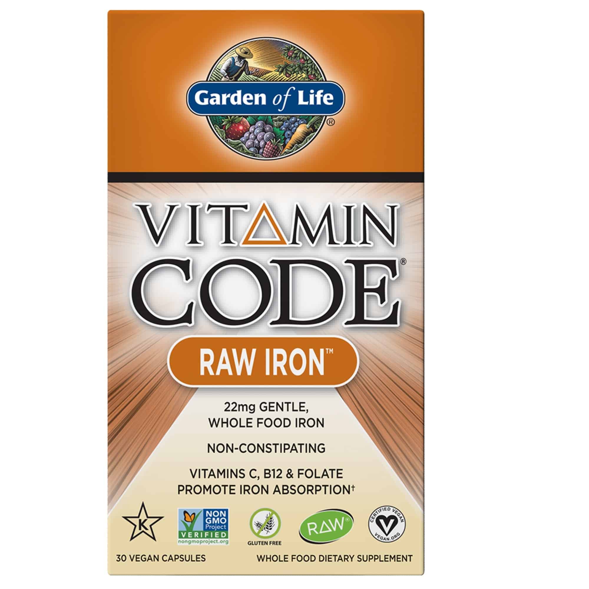 Vitamin Code RAW Iron - 30 capsules