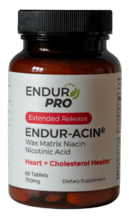 Extended Release ENDUR-ACIN® Wax Matrix Niacin (Nicotinic Acid) 750mg - 60 tablets