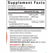 Alternative view of Methyl B12 with L-Methylfolate 60 lozenges