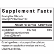 Alternative view of MOLYBDENUM 500 - 90 CAPSULES