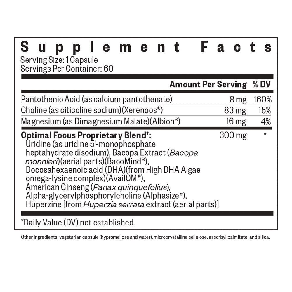 OPTIMAL FOCUS - 90 CAPSULES - Image 2