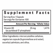Alternative view of P-5-P (PYRIDOXAL 5-PHOSPHATE) - 100 CAPSULES
