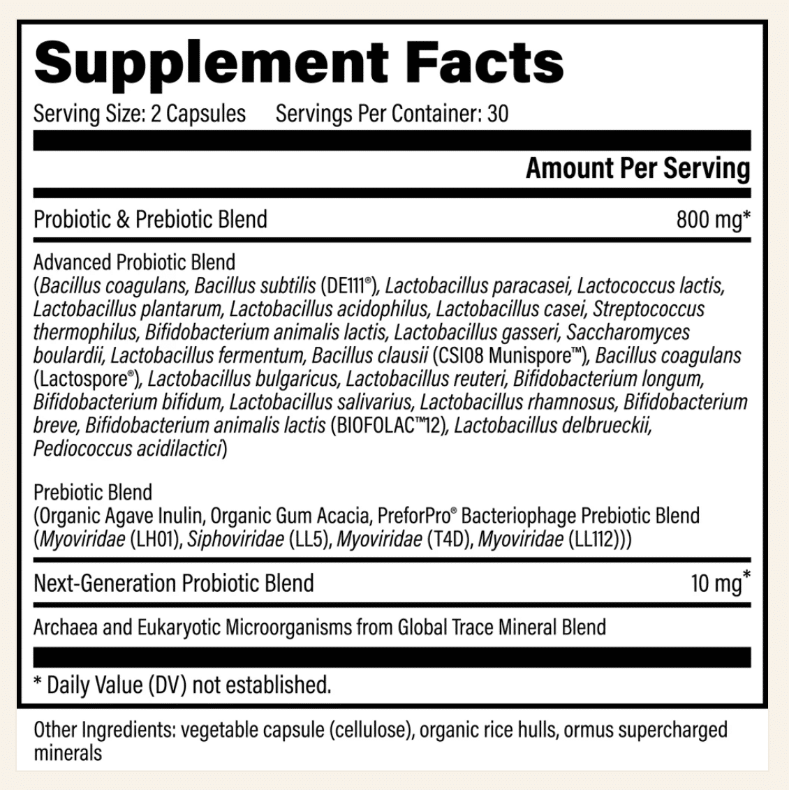 Ultimate Probiotic - 60 capsules - Image 2