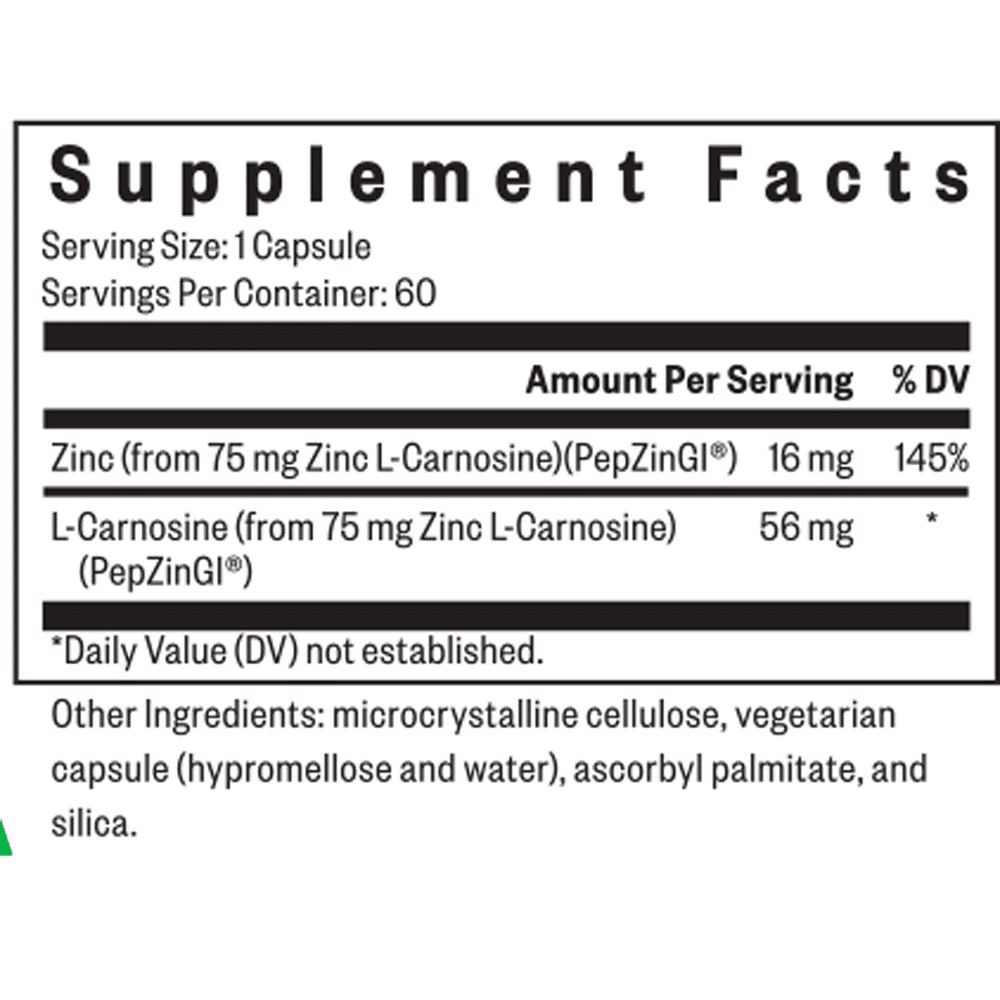 ZINC CARNOSINE - 60 CAPSULES - Image 2