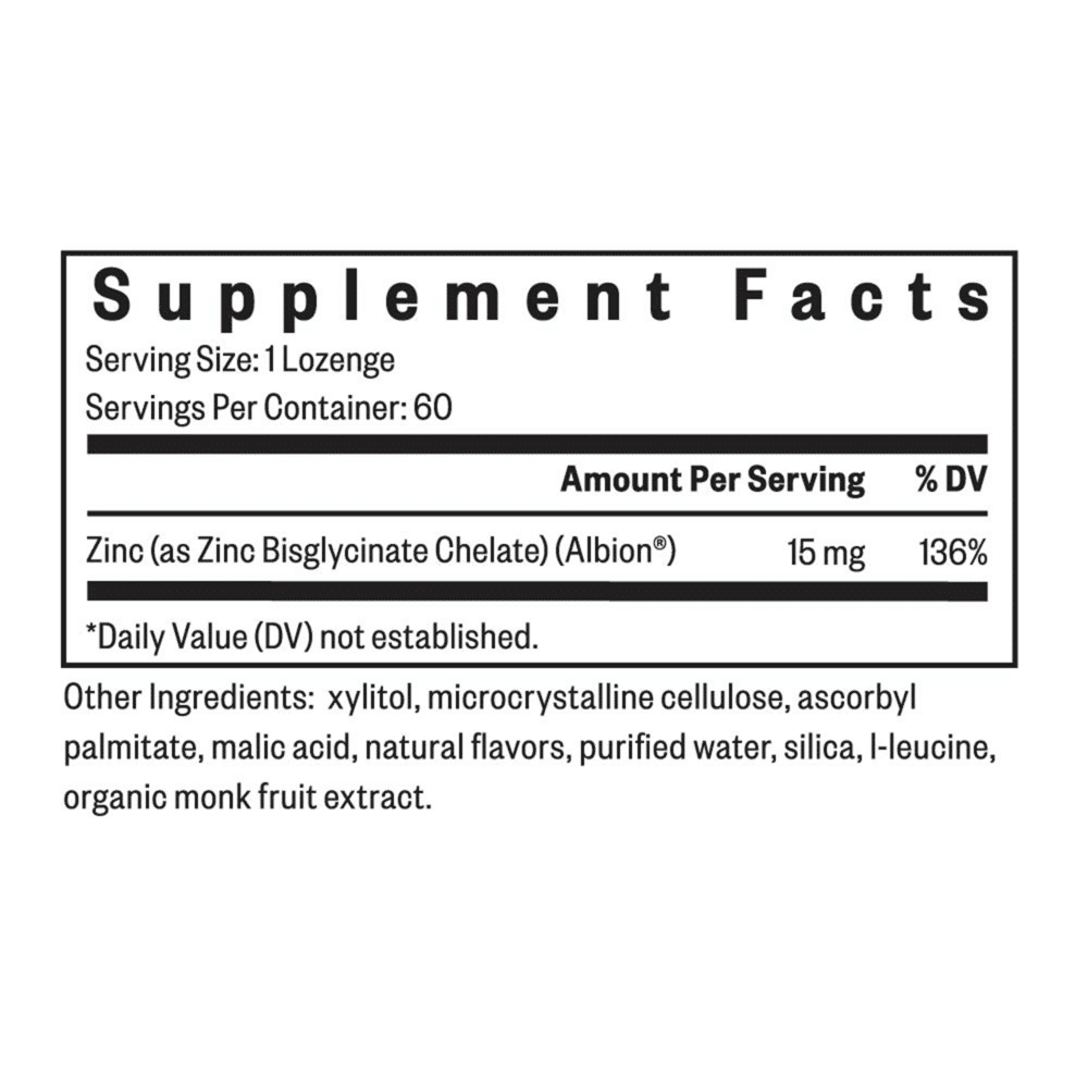 Zinc Lozenge 60 lozenges - Image 2